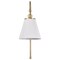 Nuvo Dover 1-Light Wall Sconce - White with Vintage Brass 60/7446 - alternate 5